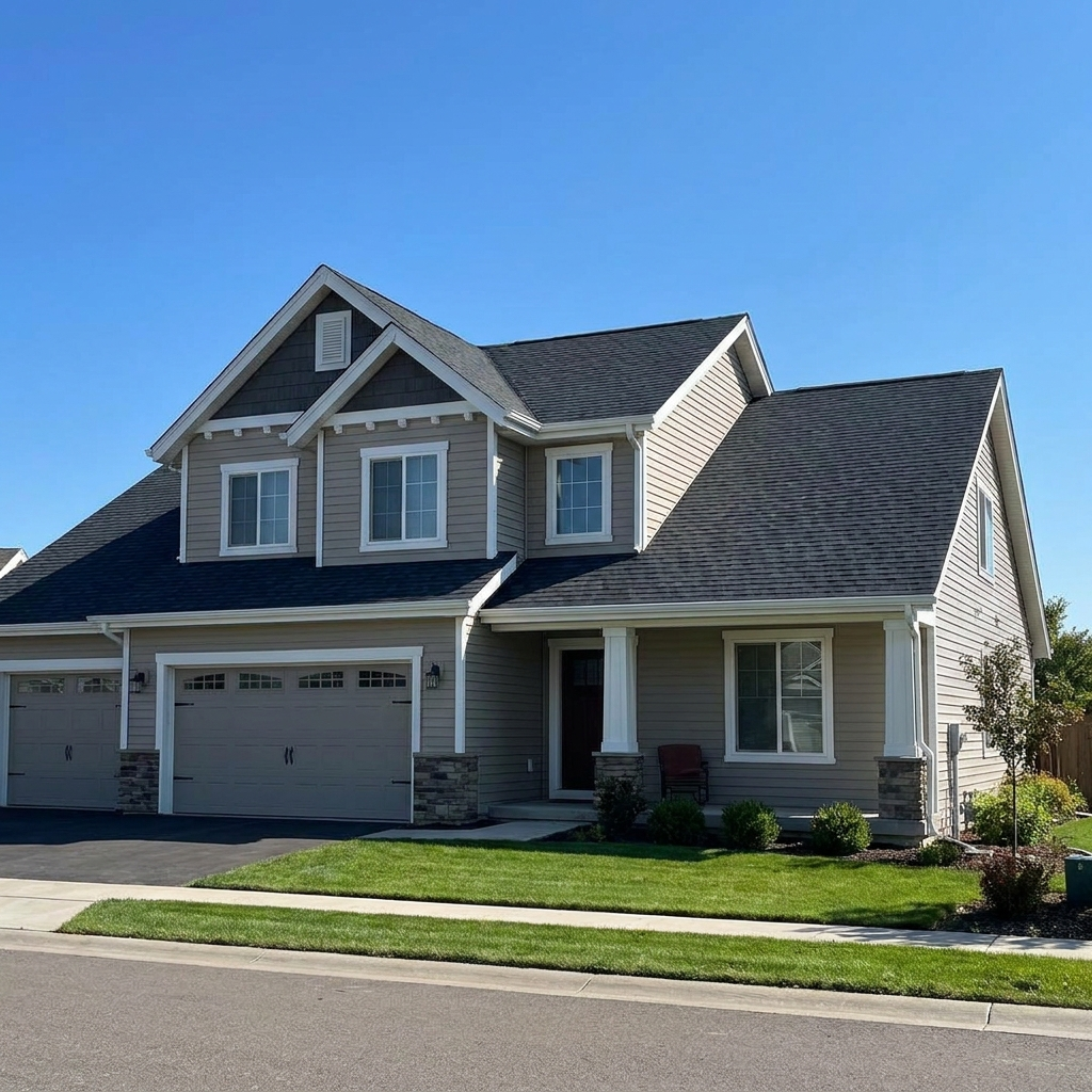 New roof installation